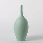 Interior Green Resin Flower Stone Vase for Home Decoration