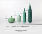 Interior Green Resin Flower Stone Vase for Home Decoration