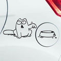 Hungry Cat Bowl Car Gas Fuel Tank Cap Cover