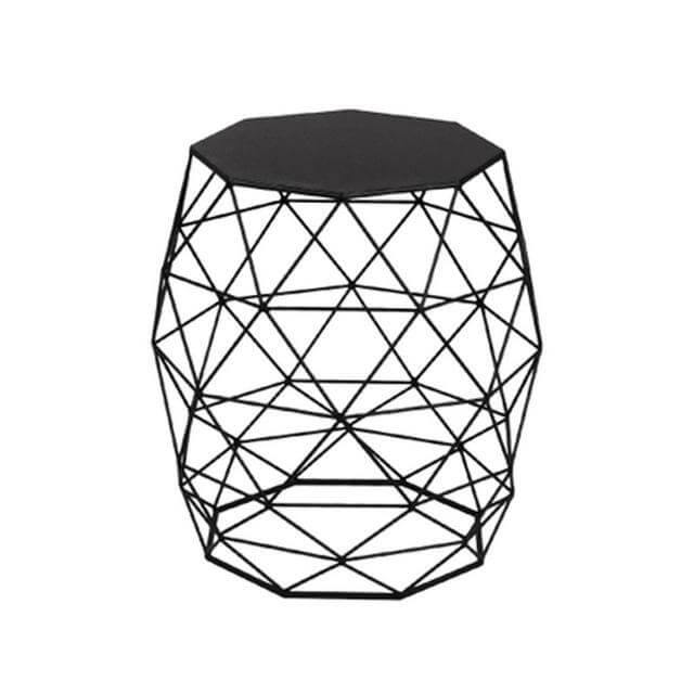 Metal Gold Color End and Side Table