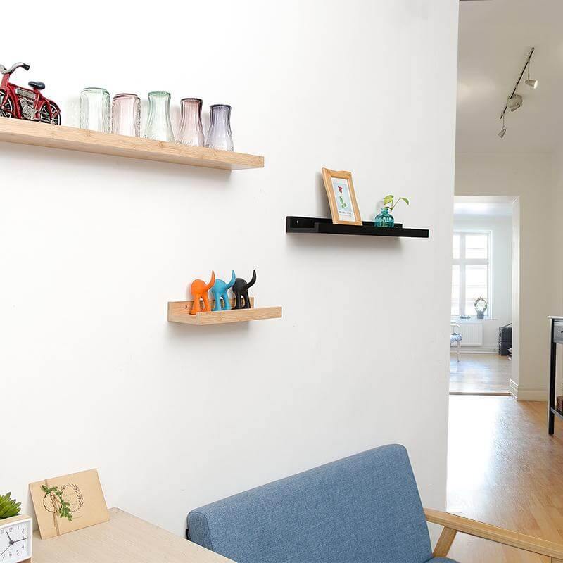Cute Bamboo Solid Wood Shelf