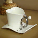 Heart Shaped Cute Ceramic Coffee Mug