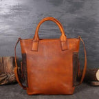 Vintage Pure Leather Luxury Women One Shoulder Purse