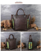 Vintage Pure Leather Luxury Women One Shoulder Purse