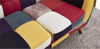 Contemporary Colorful Cute Modern Double Sofa Couch