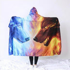 3d Ice and Fire Wearable Hooded Blanket
