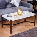 Marble Top  Accent Cocktail  Coffee Table
