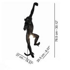 Modern Black Pendant Monkey Lamp
