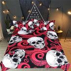 3pcs Skulls and Octopus Tentacles Hand Duvet Cover Bedding Set