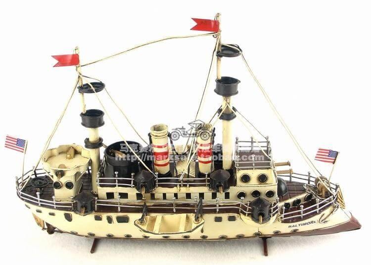 Iron Baltimore Cruiser Vintage Sailboat Home Decorations