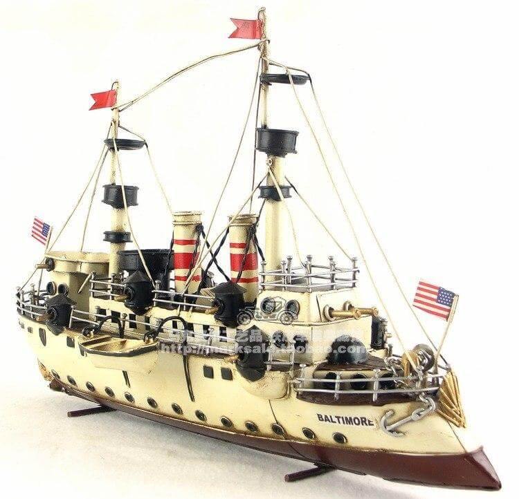 Iron Baltimore Cruiser Vintage Sailboat Home Decorations