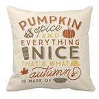 Pumpkin Spice Fall Halloween Pillow Cases