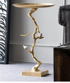 Aluminum Modern Tree Branches Coffee Side Table