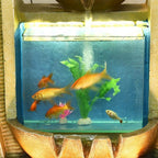 European Style Creative Fish Tank Decoration with Led Chandelier