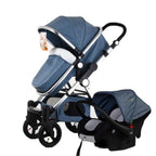 Luxury 3 in 1 Portable Higher Land-scape Carriage Foldable Baby Stroller