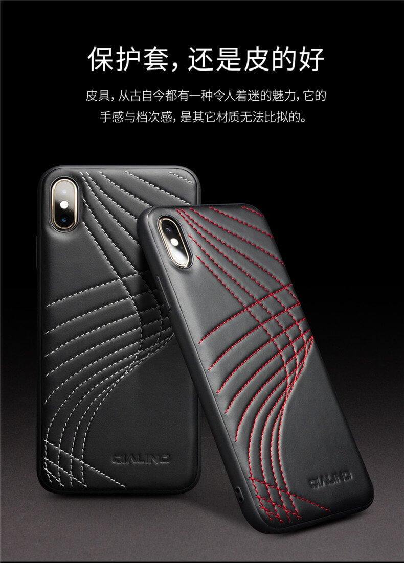Genuine Leather Full Edge Protect Luxury Iphone Cases