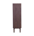 Walnut & Gunmetal Grey Tall Sideboard