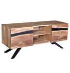 Handmade Mid-Century Wooden Tv Stand