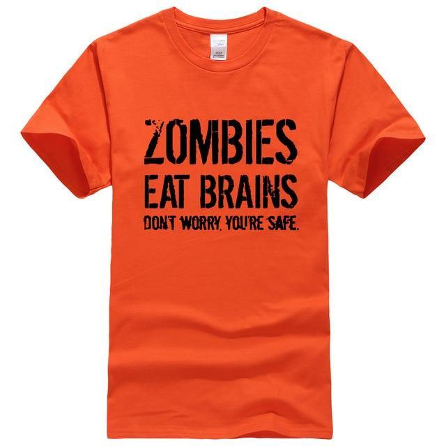Zombies Eat Brains Funny T-shirt