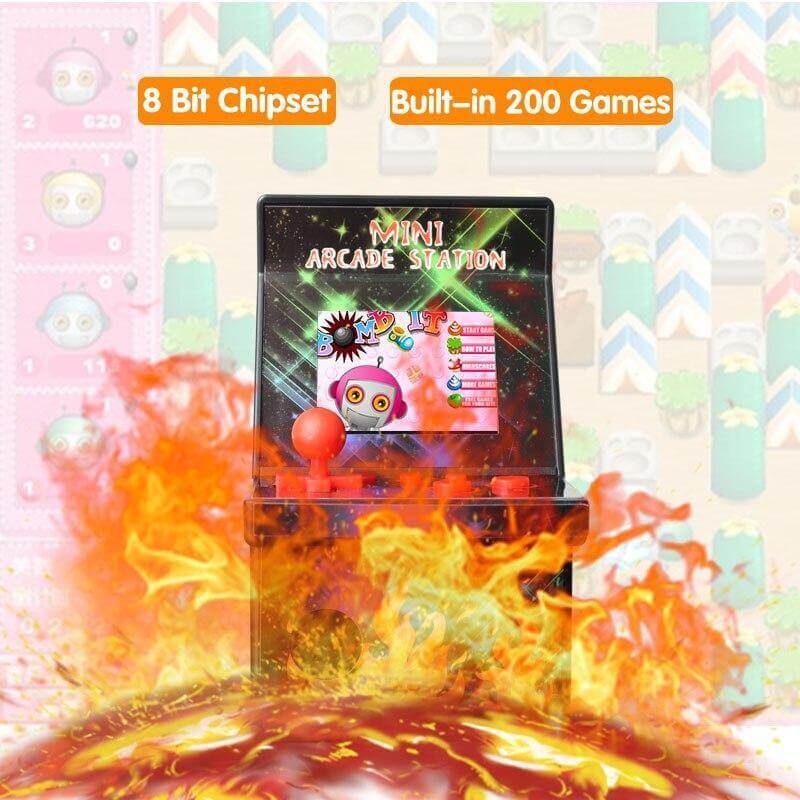 8-Bit Mini Arcade Games WITH Built-in 200 Classic Games