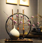 Handmade Bamboo Ceramic Flower Vase