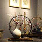 Handmade Bamboo Ceramic Flower Vase