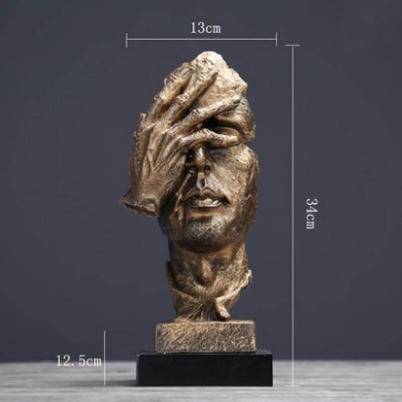 Silence Is Gold Miniature Sculpture