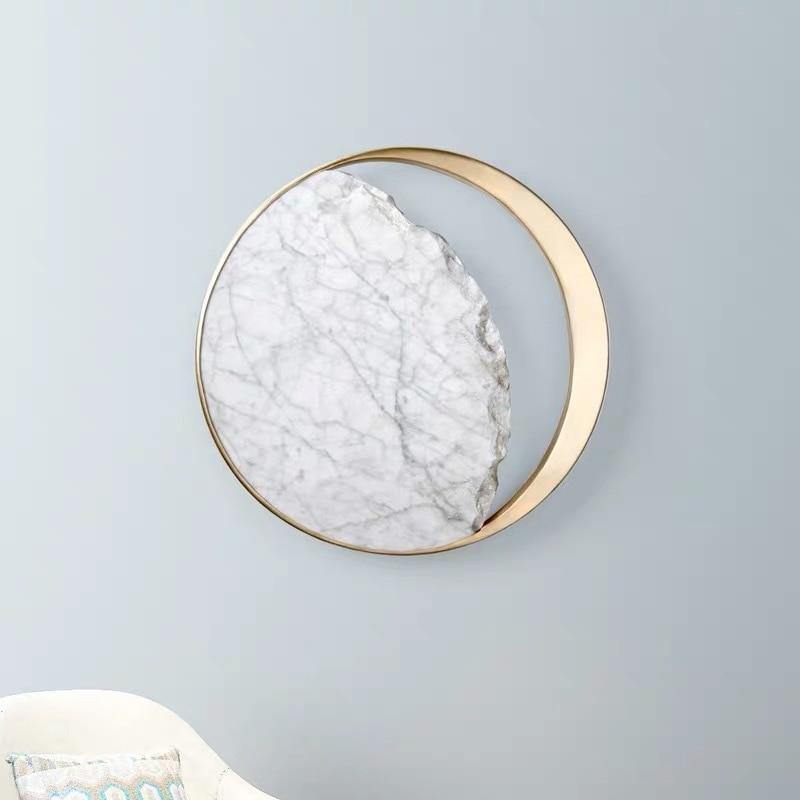 Waning Gibbous Moon Led Marble Wall Lamp