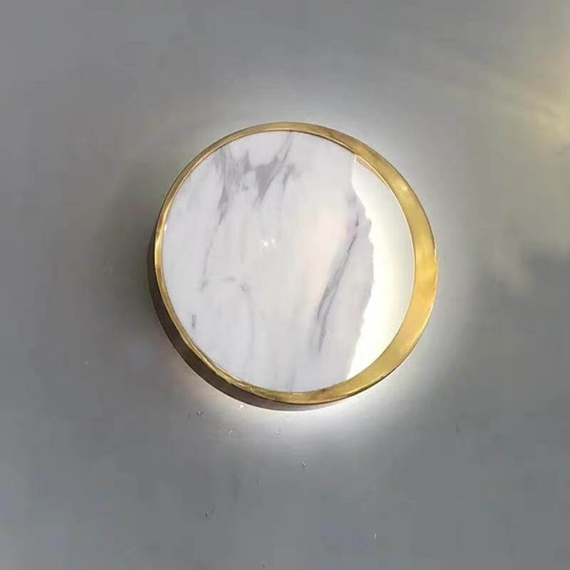 Waning Gibbous Moon Led Marble Wall Lamp