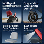 Secure Way Compact Foldable Electric Weather-Resistant Travel Scooter