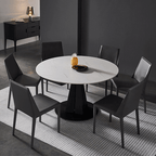 Luxury Extendable Oval Marble Rock Plate Modern Table