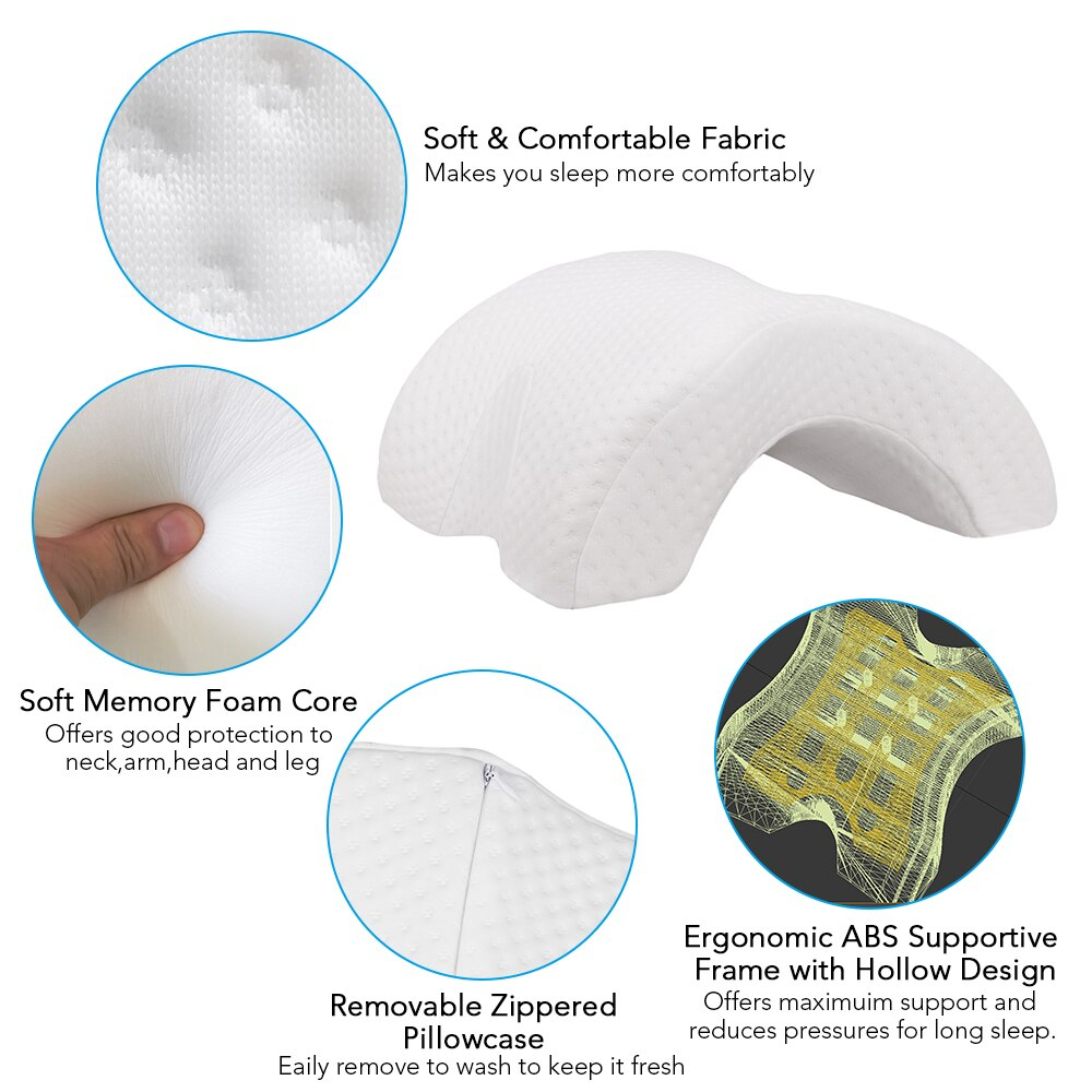 Curved Anti Pressure Memory Foam Pillow