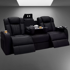 Leather Electric Power Reclining Cinema Sofa