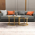 Elegant Mod Circle Design Round Coffee Table