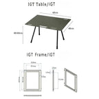 Lightweight Outdoor Tactical Aluminum Camping Table