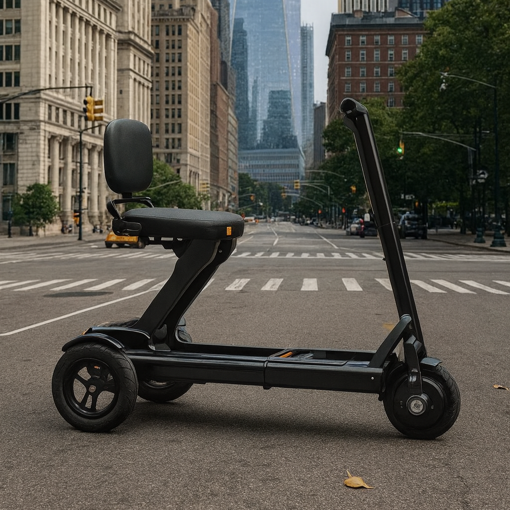 Tri-Wheel Foldable Padded Seat Electric Mobility Scooter