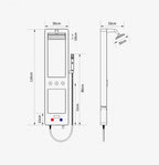 Smart Digital Display Elegant Rainfall Shower Set