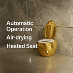 Golden Egg Shape Intelligent Auto Wash Toilet