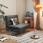 Italian Design Foldable Leather Convertible Sofa Bed