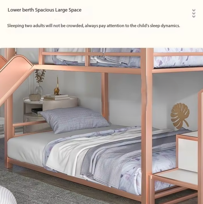 Loft-Style House Roof Frame Playhouse Bunk Bed