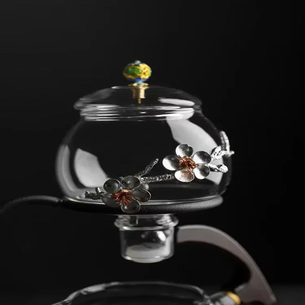 Calm Brew Zen Style Glass Traditonal Teapot