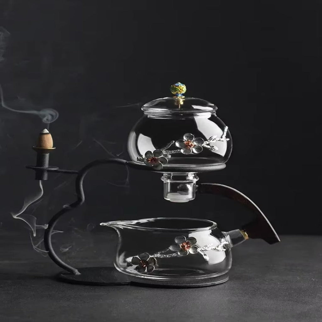 Calm Brew Zen Style Glass Traditonal Teapot