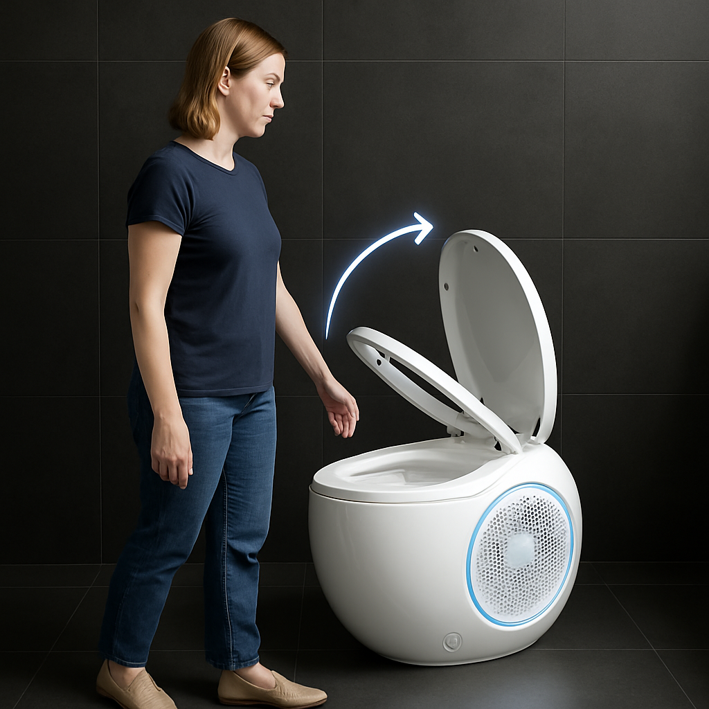 Space Capsule Smart Spherical Self-Cleaning Toilet