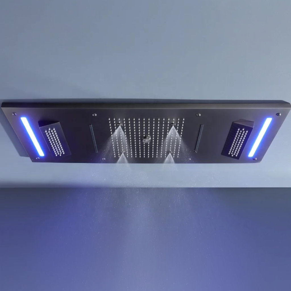 Luxury Rainfall LED Color-Changing Shower Set