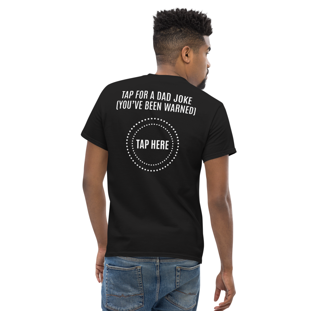 Tap For a Dad Joke Funny Cotton T-Shirt