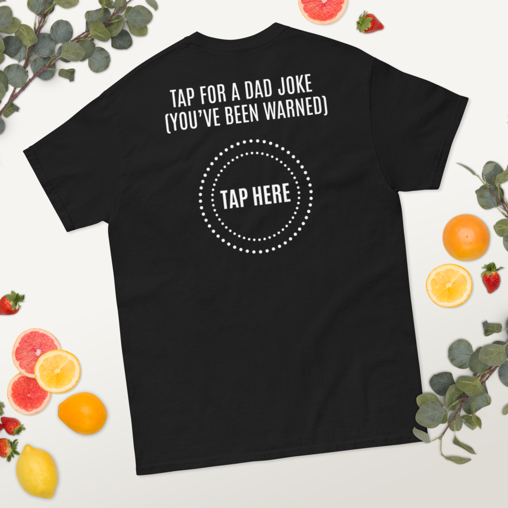 Tap For a Dad Joke Funny Cotton T-Shirt