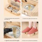 Natural Wood Herbal Heat Circulation Therapy Boots